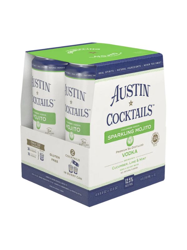 Austin Cocktails Cucumber Vodka Mojito 4-Pack (Austin, TX)