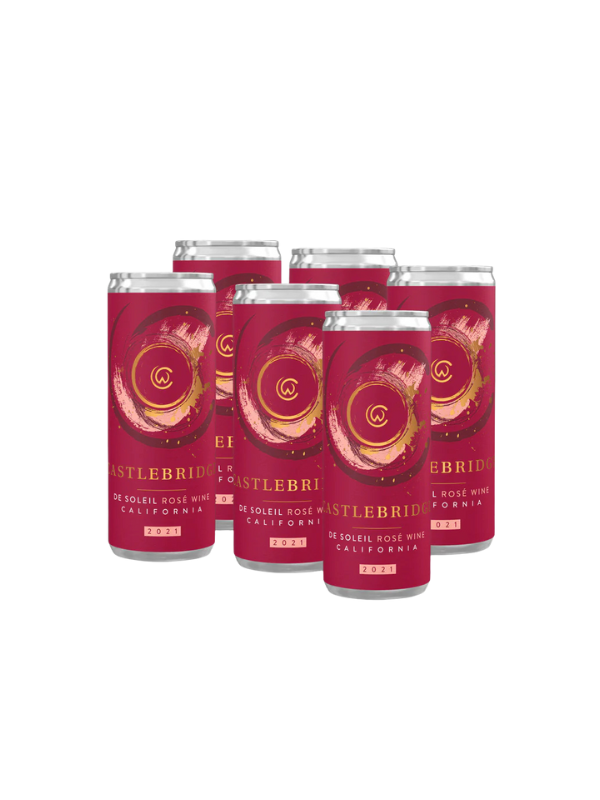 2021 Castlebridge 'De Soleil' Sparkling Rose Can (California) 2P