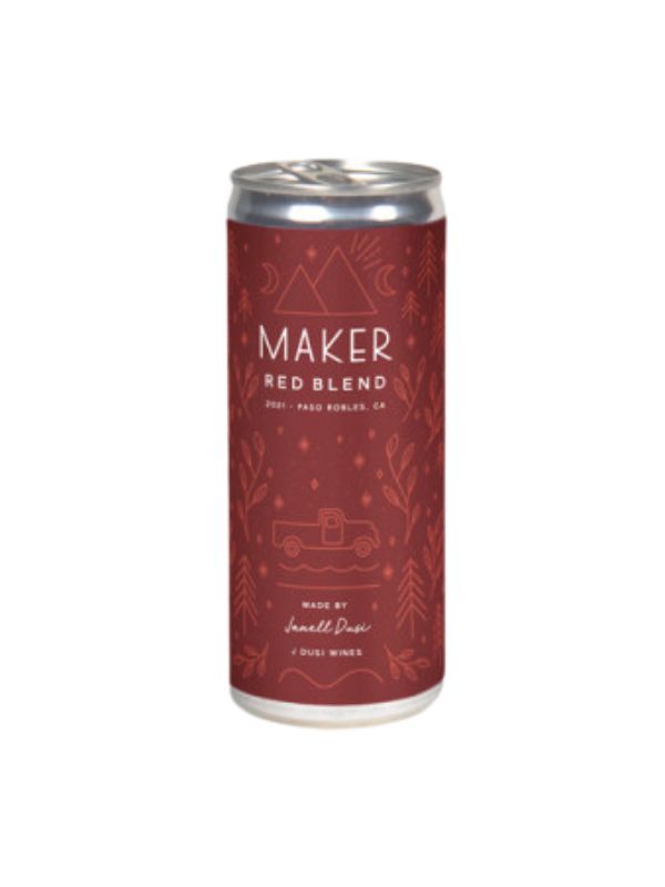 2021 Maker Wines J Dusi Red Blend 250ml Can (Paso Robles, CA) 6R