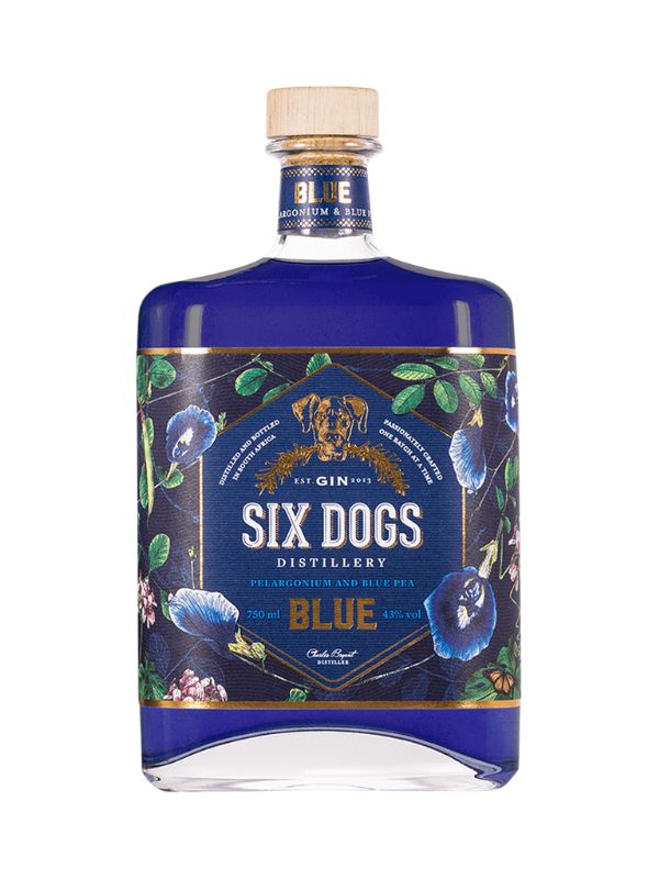 Six Dogs "Blue" Gin (South Africa)