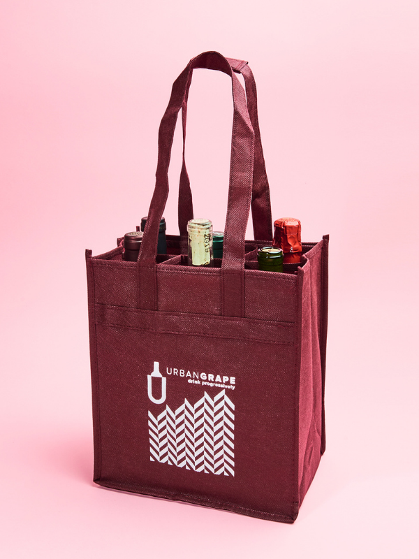 Urban Grape Reusable 6 Bottle Bag